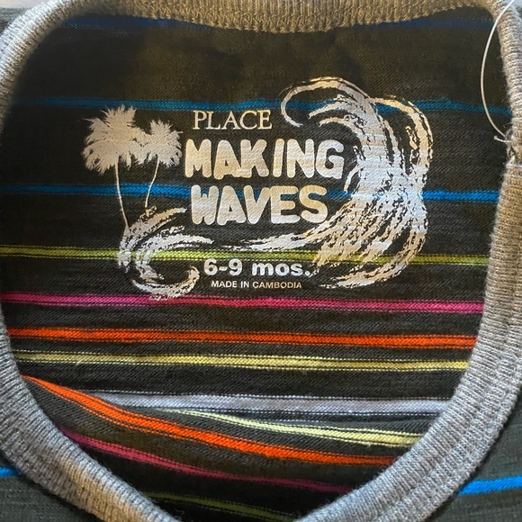 The Children’s Place Gray Multicolor Striped Tank Top - Picture 2 of 5